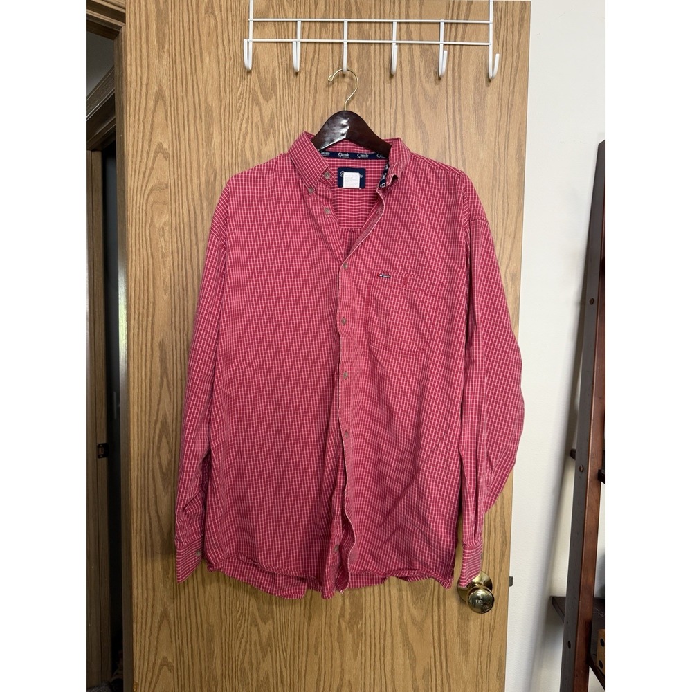 Wrangler Classic Men's XL Long Sleeve Button Down Red